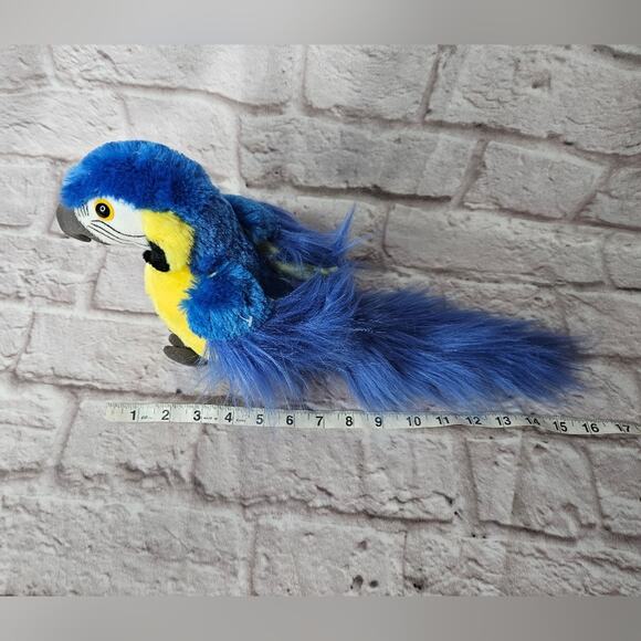Adventure Planet Blue yellow macaw parrot stuffed animal plush (ff) - Picture 2 of 12